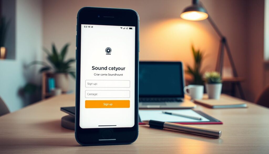 criar conta SoundHound