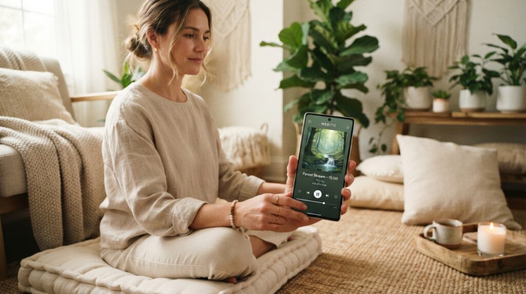 App Medito, aplicativo de meditação