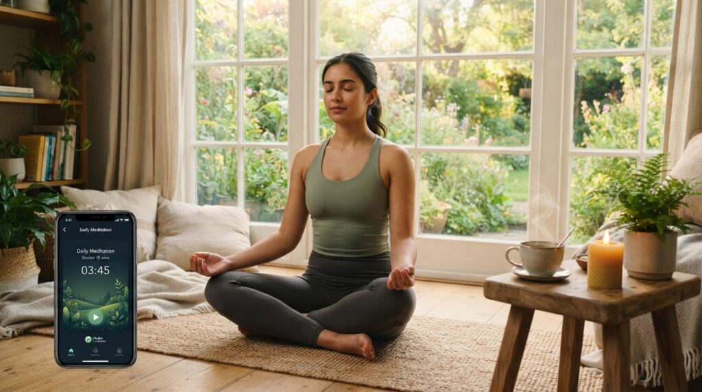 App Medito para meditação diária